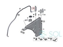 BMW F07 F10 F11 G30 G31 ヘッドライト ウォッシャーポンプ 523i 528i 530i 535i 535iX 540i 540iX 550i 550iX M5 67637217792_画像5