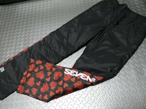 OLM2★秋冬★サンプル品★ラウドマウス★【LOUDMOUTH × SEVEN2 コラボ】撥水加工防風ストレッチダウンパンツ★M/BK/スクリブルハーツ