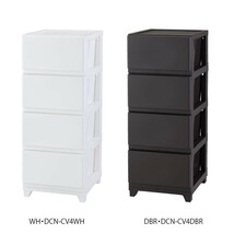 収納用品 デコニーシーヴォ 4段 組立式【WH・DCN-CV4WH】_画像2