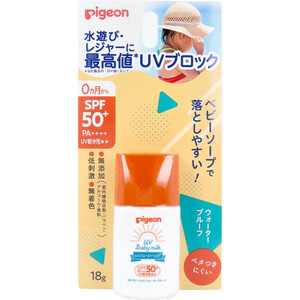 ピジョン UVベビーミルク ウォータープルーフ SPF50+ PA++++ 18g