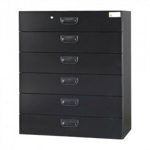 .. industry wall surface cupboard deep type lateral 6 step black HOS-L6X-B CN-10 color ( black )