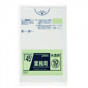 ja pack s standard poly bag 45L half transparent 10 sheets ×60 pcs. TM44