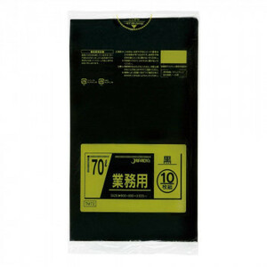 ja pack s standard poly bag 70L black 10 sheets ×40 pcs. TM72