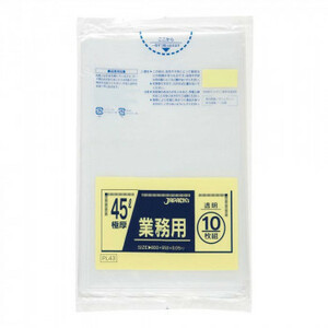 ja pack s standard poly bag 45L transparent 10 sheets ×30 pcs. PL43