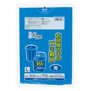 ja pack s Project for interior poly bag 30L L blue 20 sheets ×50 pcs. PR31