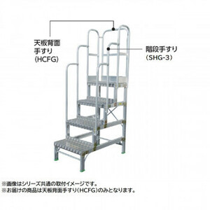 Gシリーズ用オプション 天板背面手すり HCFG