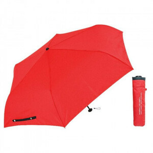 «Легкий углерод» Токио/Джиюгаока (с поглощающим водой) Складывая зонтик красный/черный BCCSFA-3F53-UH-RB