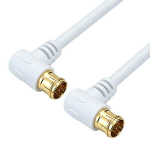  horn lik antenna cable 1m white both sides L character difference included type connector AC10-612WH