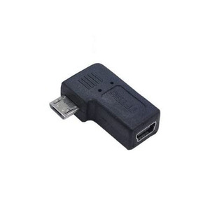 変換名人 変換プラグ USB mini5pin→microUSB 左L型 USBM5-MCLLF