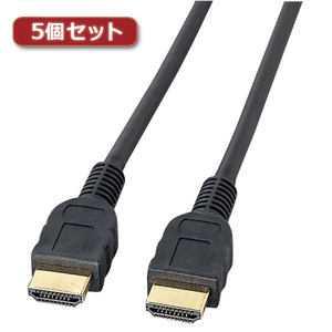 5 piece set Sanwa Supply HDMI cable (1m) KM-HD20-10X5