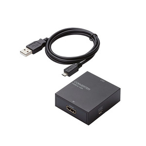 【5個セット】エレコム ダウンスキャンコンバーター/HDMI‐VGA/3.5φ/HDMI1.4 AD-HDCV01X5