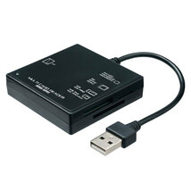 サンワサプライ USB2.0 カードリーダー ブラック ADR-ML23BKN_画像1
