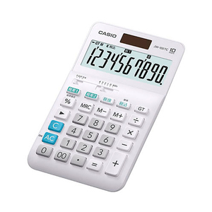カシオ計算機 W税率電卓 ジャストタイプ 10桁 JW-100TC-N