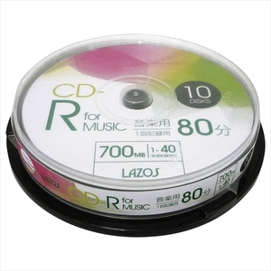 400 pieces set (10 sheets X40 piece ) Lazos music for CD-R L-MCD10PX40