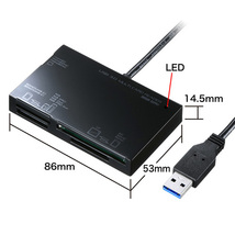 サンワサプライ USB3.0カードリーダー ADR-3ML35BK_画像5