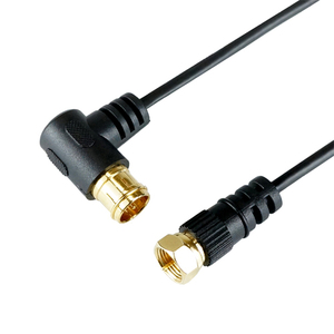 5 piece set HORIC superfine antenna cable 7m black L character difference included type / screw type connector HAT70-254LSBKX5