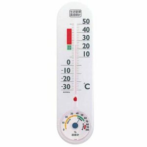 EMPEX life control temperature * hygrometer wall hanging for TG-2451 clear white 