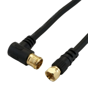 HORIC antenna cable 7m black F type difference included type / screw type connector L character / strut type HAT70-118LSBK