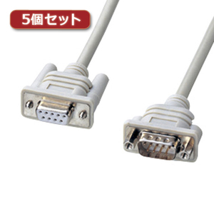 5個セット サンワサプライ エコRS-232Cケーブル(2m) KR-EC9EN2X5