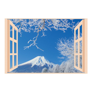 . pra bath. poster four season . snow Fuji 8095654