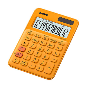  Casio Computer красочный калькулятор Mini Just модель orange MW-C20C-RG-N
