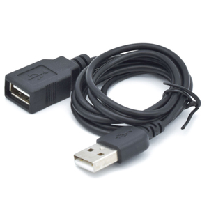 日本トラストテクノロジー 充電・通信USB延長ケーブル 1m (ブラック) JSC-014BK