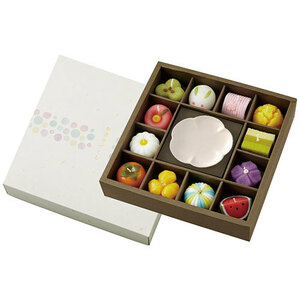 カメヤマ 和菓子型キャンドル・皿セット 6297-076