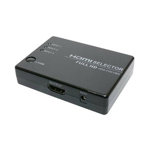 miyosiHDMI selector FULLHD correspondence 3 port HDS-FH01/BK