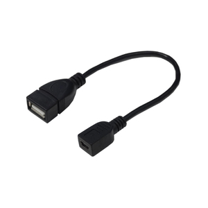 変換名人 USBケーブル20 A(メス) to mini(メス) USBAB/M5B20
