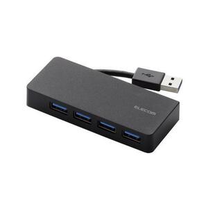 エレコム 4ポートUSB3.0ハブ(ケーブル収納タイプ) U3H-K417BBK