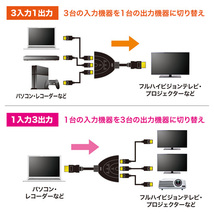 【5個セット】 サンワサプライ HDMI切替器(3入力・1出力または1入力・3出力) SW-HD31BDX5_画像5