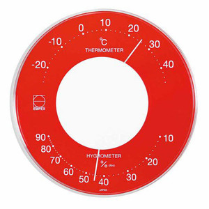 EMPEX temperature * hygrometer Serena color round put .. combined use LV-4355 red 