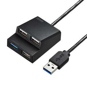 サンワサプライ USB3.2Gen1+USB2.0コンボハブ USB-3H413BKN