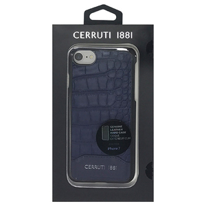 CERRUTI Crocodile Print Leather - Hard Case - Navy CEHCP7MCNA
