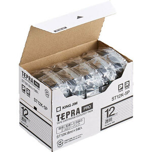  King Jim Tepra PRO tape eko pack transparent label 5 piece insertion ST12K-5P