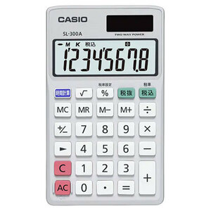  Casio Computer standard calculator notebook type 8 column display SL-300A-N