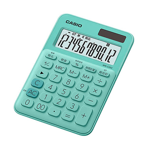  Casio Computer красочный калькулятор Mini Just модель mint green MW-C20C-GN-N