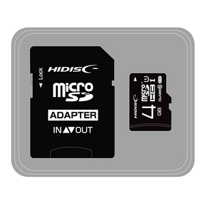 HIDISC microSDHCカード 4GB CLASS10 UHS-1対応 高速転送 Read70 SD変換アダプタ付き HDMCSDH4GCL10UIJP3