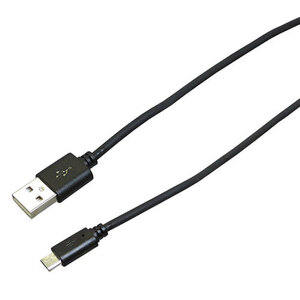 wantobe microUSBケーブル1mブラック WMC100K