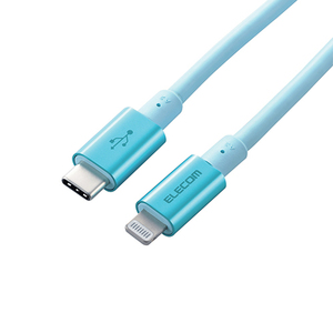 エレコム USB C-Lightningケーブル 準高耐久 2.0m ブルー MPA-CLPS20BU
