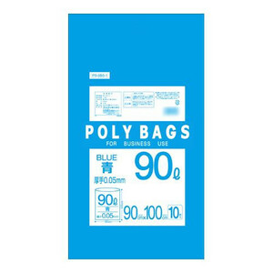 o Rudy poly- back business 90L thick blue 10P×20 pcs. 30411