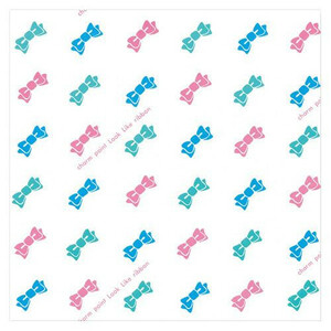  wrapping paper Q LAP ribbon all stamp 100 set Q-208