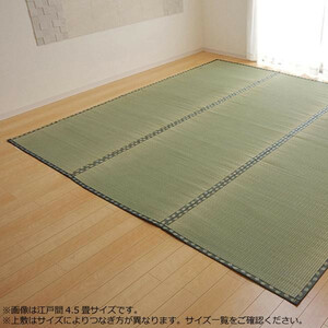 純国産 い草 上敷き カーペット 双目織 『松』 江戸間3畳(約176×261cm) 1103233