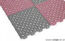 みずわ工業 日本製 タフチェッカー グリーン 耐スパイク用水切床材 16枚_画像2