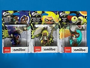 amiibo トリプルセット[インクリング【イエロー】／オクトリング【ブルー】／コジャケ]（スプラトゥーンシリーズ