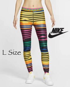 [ новый товар ]NIKE Nike wi мужской принт леггинсы NSW коллекция L размер 