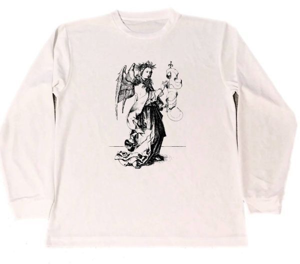 Martin Schongauer ange sec T-shirt chef-d 'œuvre imprimé ange marchandises peinture christianisme manches longues Long T, T-shirts, Manche longue, Grande taille