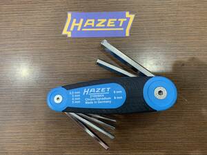 HAZET（ハゼット） ヘックスキーセット　折りたたみ式ヘキサゴンレンチ　六角レンチ　2100/6KH　【セール価格】