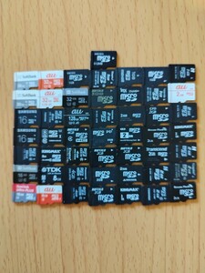 50枚まとめて microSDカード マイクロSDカード 大量 128 32 16ギガ　sdhc