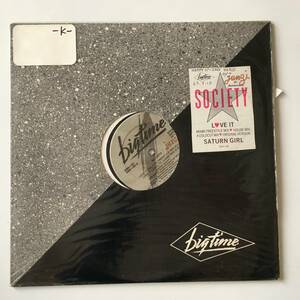 23210●Society - Love It/Saturn Girl/6068-1-BD/Acid House/Tony Smalios /12inch LP アナログ盤